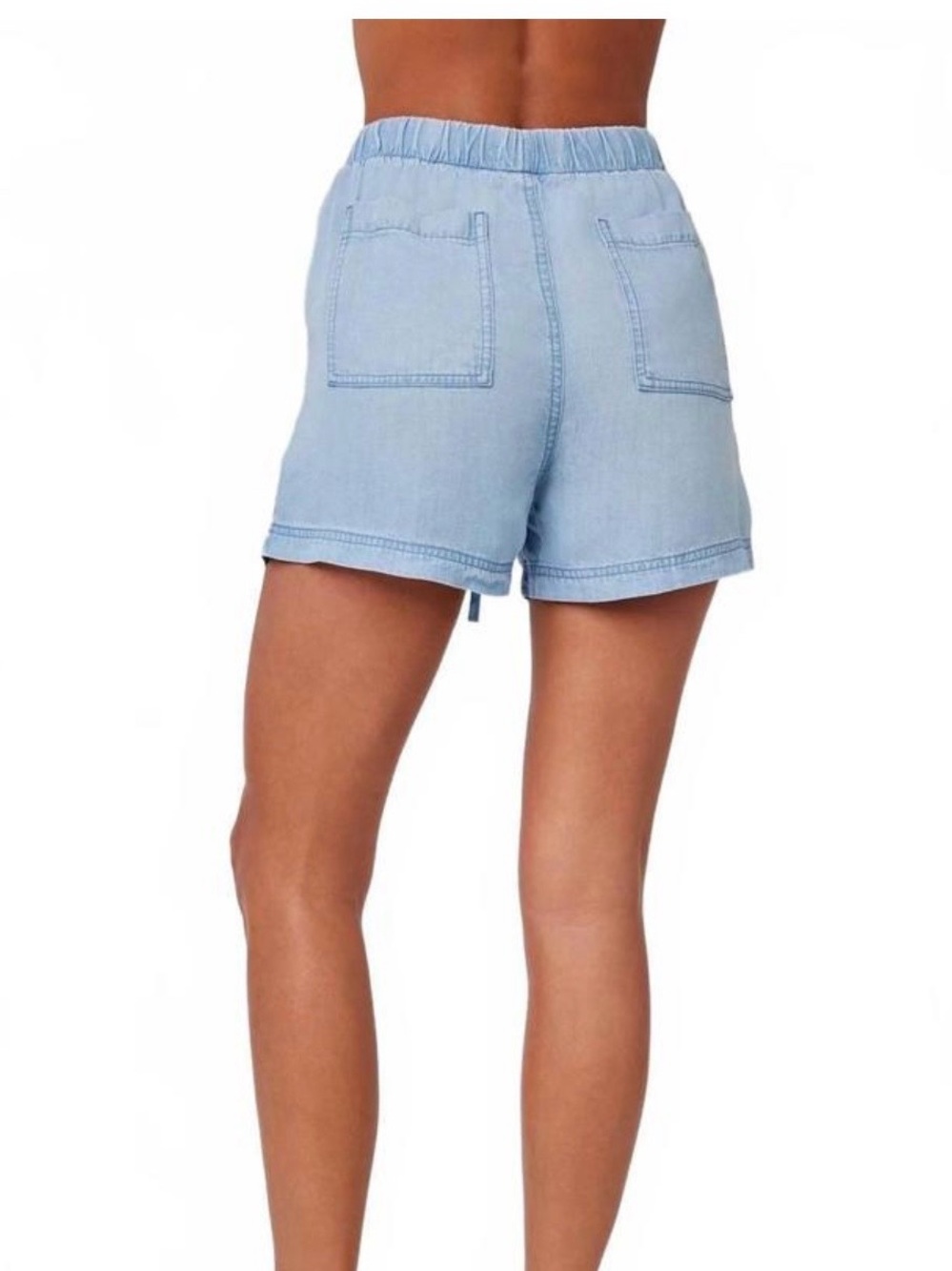 NEW Bella Dahl Drawstring Pocket Short in Coastal Spray - Picture 2 of 9